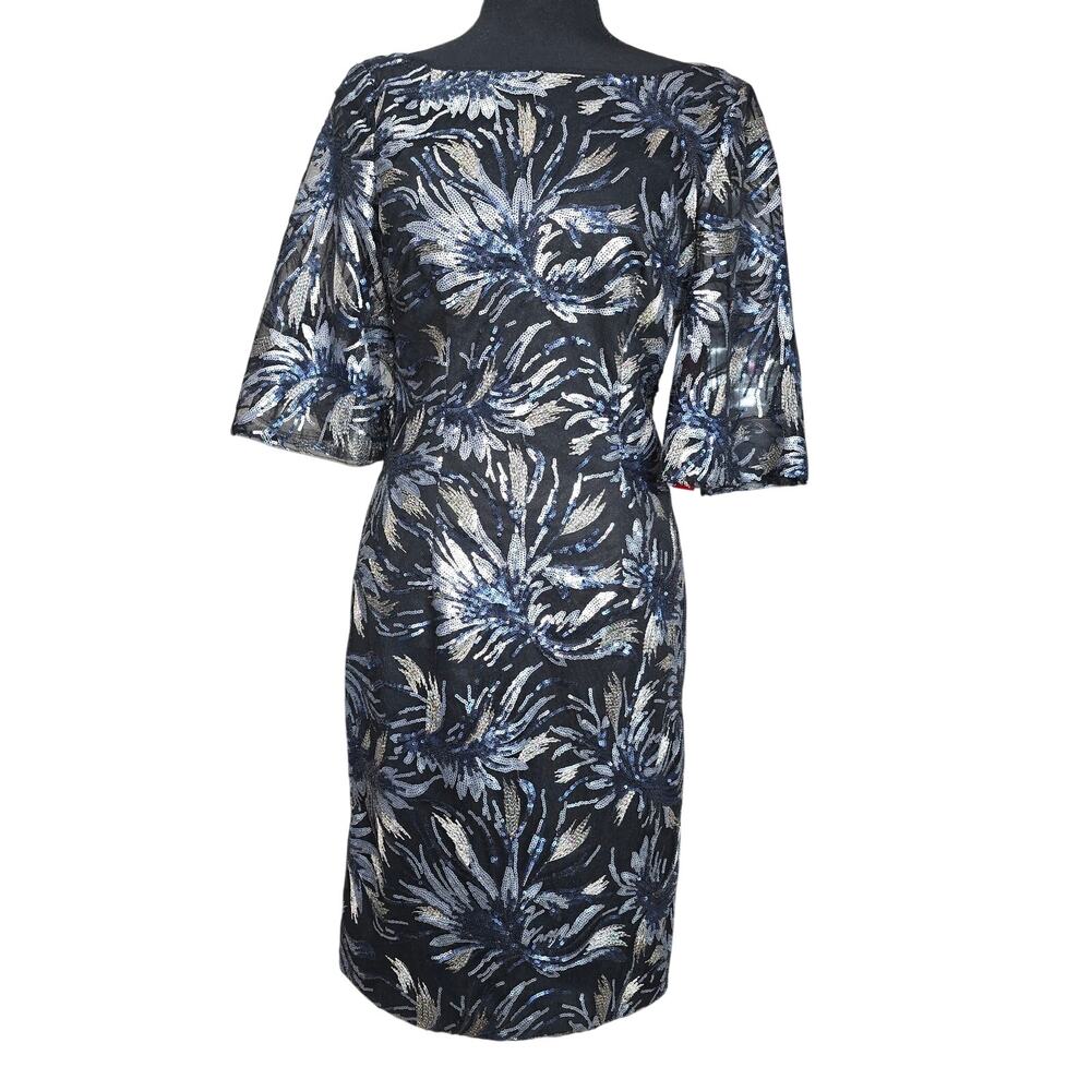 Carmen Marc Valvo Sequin Mini Dress Sz 2